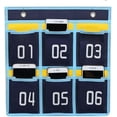 thumbnail image 1 of Cell Phone Holder for Classroom Calculator Hanging Organizer with 6 Pockets, 1 of 4