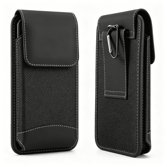 Cell Phone Holster Case Belt Loop Phone Pouch Holder for Motorola Moto G Power 5G 2024 2025 G Play 2023 G Stylus 5G 2022 G Pure G9 Power Edge 2021 Galaxy A05 A06 A14 S21 Ultra Nokia G400 G50 (XL)