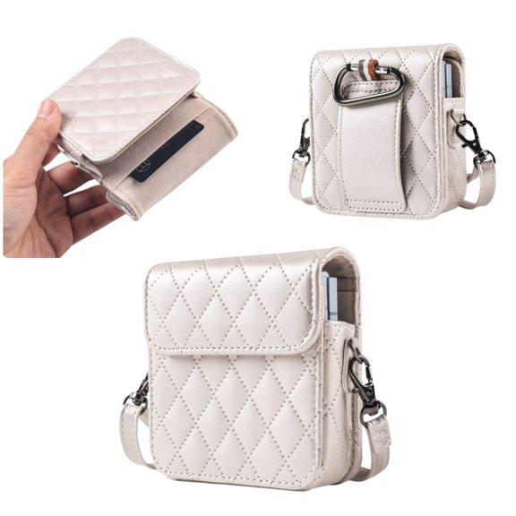 Cell Phone Holster Faux Leather With Belt Loops For Woman & Man For Daily Working With Shoulder Strap& Carabiner