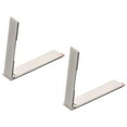 thumbnail image 1 of Cell Phone Kickstand, 2Pack Portable Desk Stand Magnetic Folding, Silver Tone, 1 of 7