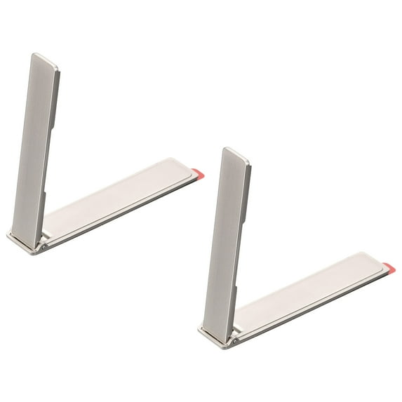 Cell Phone Kickstand, 2Pack Portable Desk Stand Magnetic Folding, Silver Tone