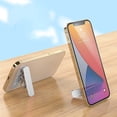 thumbnail image 1 of Cell Phone Kickstand Adjustable Foldable Aluminum Alloy Phone Stand W Shape Portable Desk Phone Holder for Home Travel Video Watching Live Streaming, 1 of 4