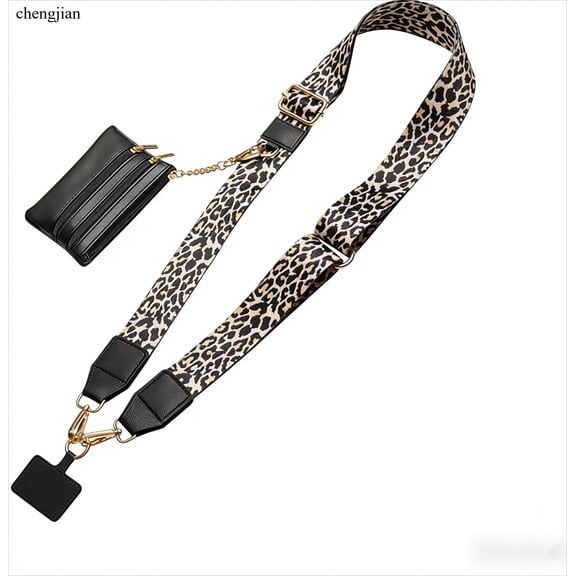 Cell Phone Lanyard Crossbody,Adjustable Cell Phone Strap with Wallet,Clip and Go Strap for Phone with Wallet Crossbody