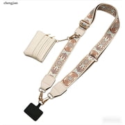 Cell Phone Lanyard Crossbody,Adjustable Cell Phone Strap with Wallet,Clip and Go Strap for Phone with Wallet Crossbody