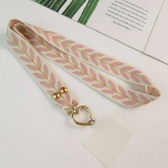 Cell Phone Lanyard Wrist Strap,Key Lanyard for Women,Phone Bracelet Strap,Phone Charms Strap,Camera Wrist Strap,Pink