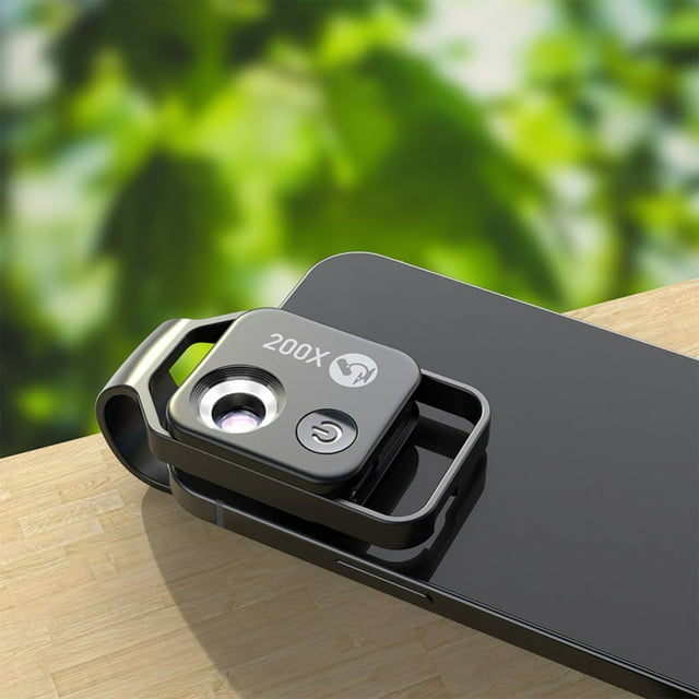 200X Zoom Cell Phone Lens, HD Micro Photography Clip, Magnifying Camera