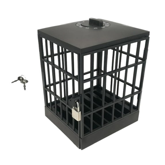 Cell Phone Lock Box with Phone Jail Prison Multi Function for Gadget Black