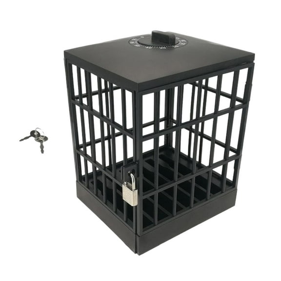 Cell Phone Lock Box with Phone Jail Prison Multi Function for Gadget Black