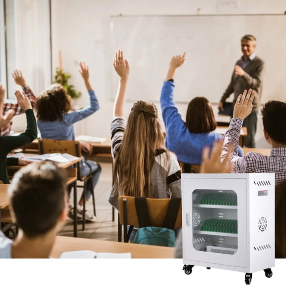 Cell Phone Locker for Classroom, Gym & Office Durable & Secure Cell Phone Box Portable 30-Slot Storage Box for Students Employees Tourists in style
