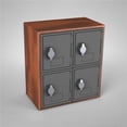thumbnail image 1 of Cell Phone Lockers, Cherry, Grey Door - 4 Door - Hasp Lock, 1 of 1