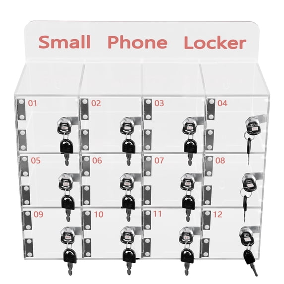 Cell Phone Lockers with Clear Acrylic Design, High Safety with Separate ...