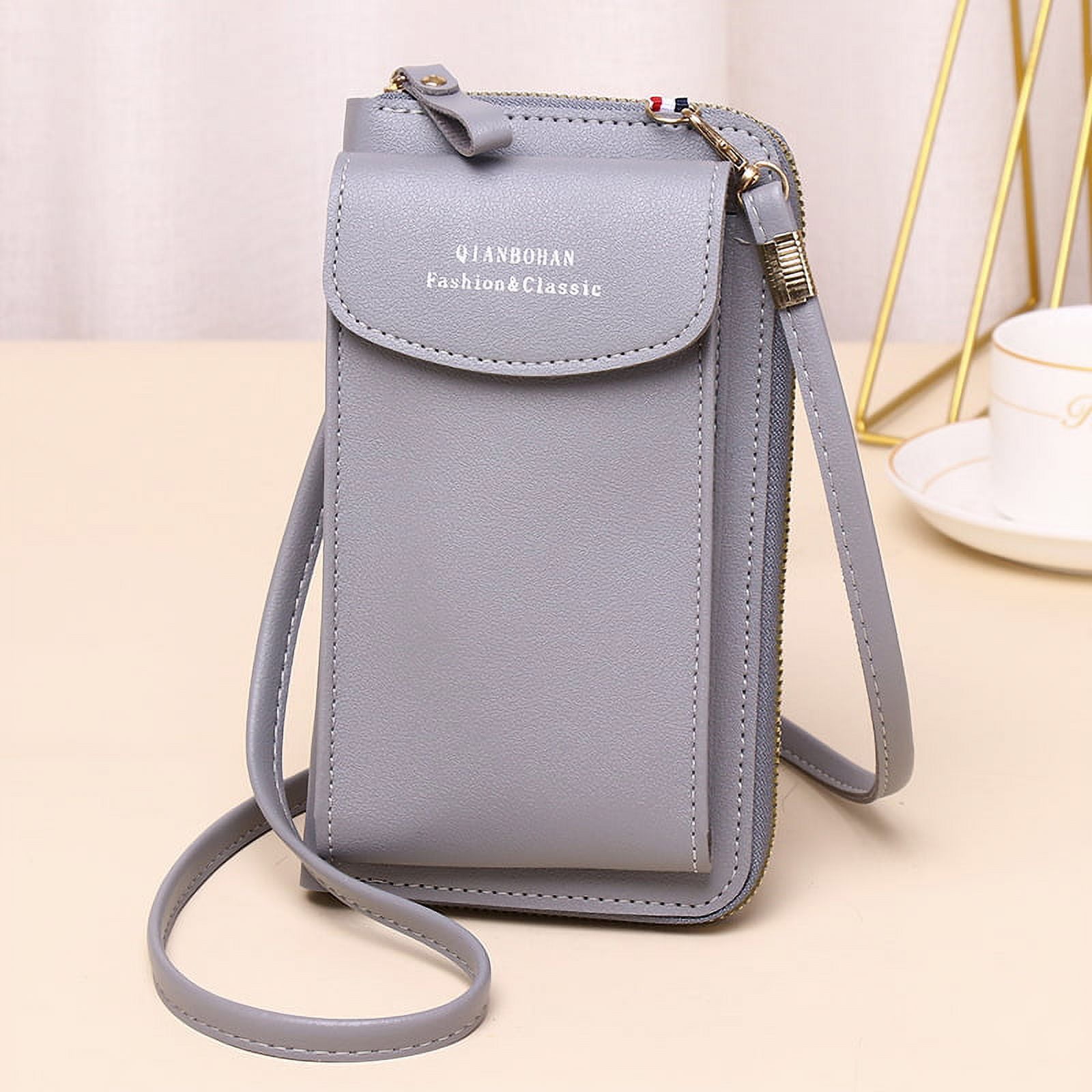Buy GUSTAVE® Pink Mini Wallet Shoulder Small Crossbody Phone Bag for Women  with Earphone Cable Hole Wallet Clutch Bag for Women at
