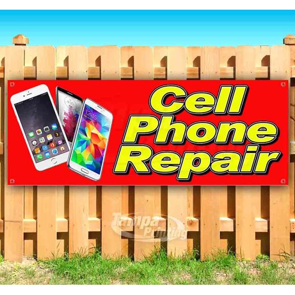 Cell Phone Repair 13 oz Vinyl Banner With Metal Grommets