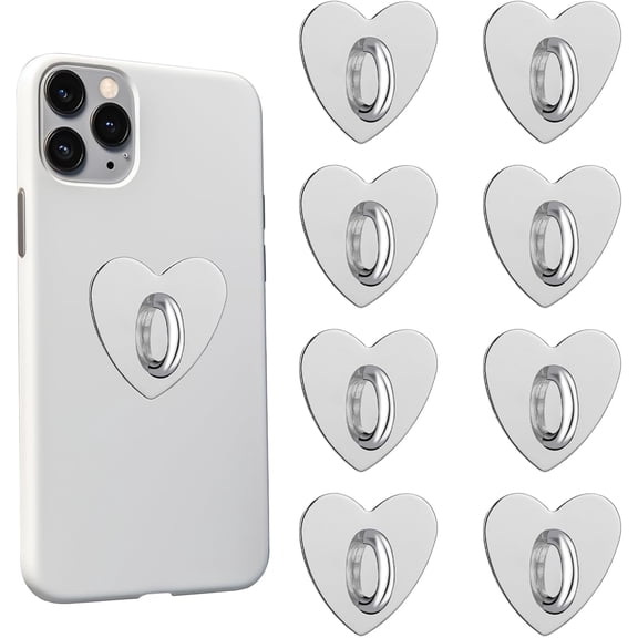 Cell Phone Ring Holder 8PCS Phone Charm Hook Metal Finger Grip Loop Stand
