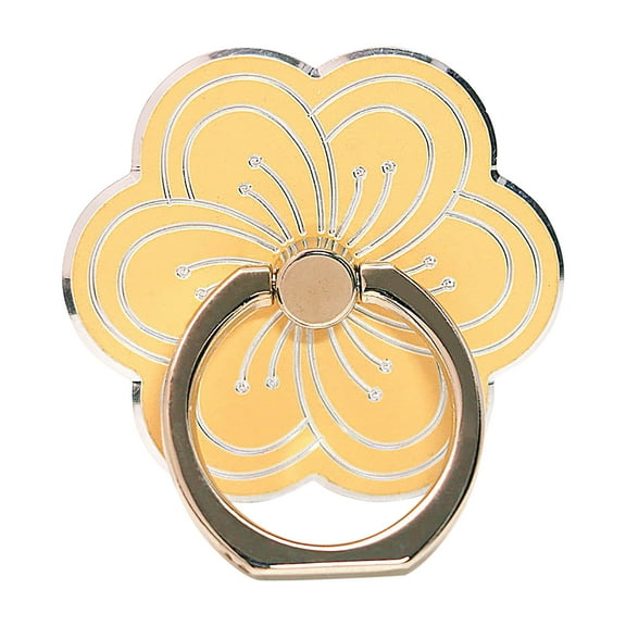 Cell Phone Ring Holder Flower Shape Phone Ring Holder Metal Finger Grip Finger Kickstand 360° Rotation Universal Finger Ring Phone Grip Compatible with All Smartphone