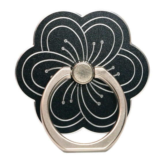 Cell Phone Ring Holder Flower Shape Phone Ring Holder Metal Finger Grip Finger Kickstand 360° Rotation Universal Finger Ring Phone Grip Compatible With All Smartphone