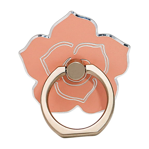 Cell Phone Ring Holder Flower Shape Phone Ring Holder Metal Finger Grip Finger Kickstand 360° Rotation Universal Finger Ring Phone Grip Compatible with All Smartphone