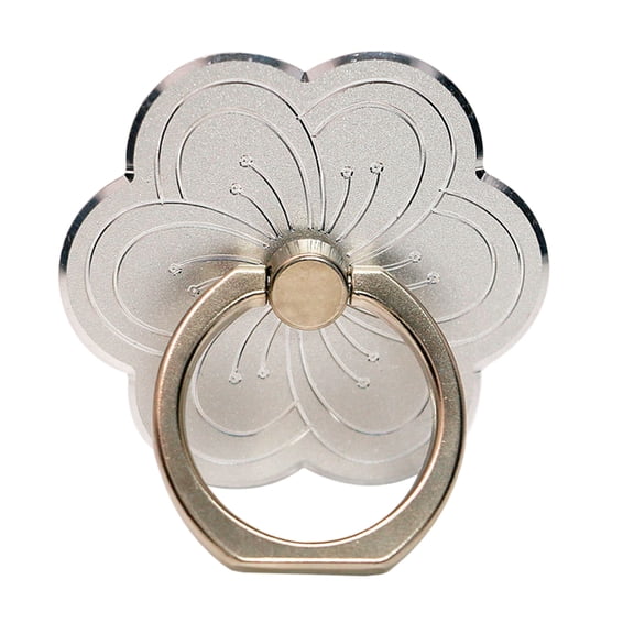 Cell Phone Ring Holder Flower Shape Phone Ring Holder Metal Finger Grip Finger Kickstand 360° Rotation Universal Finger Ring Phone Grip Compatible With All Smartphone