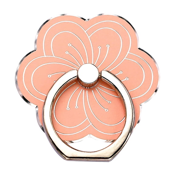 Cell Phone Ring Holder Flower Shape Phone Ring Holder Metal Finger Grip Finger Kickstand 360° Rotation Universal Finger Ring Phone Grip Compatible with All Smartphone