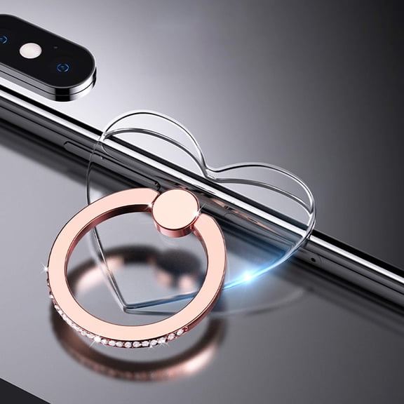 Cell Phone Ring Holder Stand, Transparent Phone Ring Stand Holder Cell Phone Ring Holder Finger Grip 360 Degree Rotation