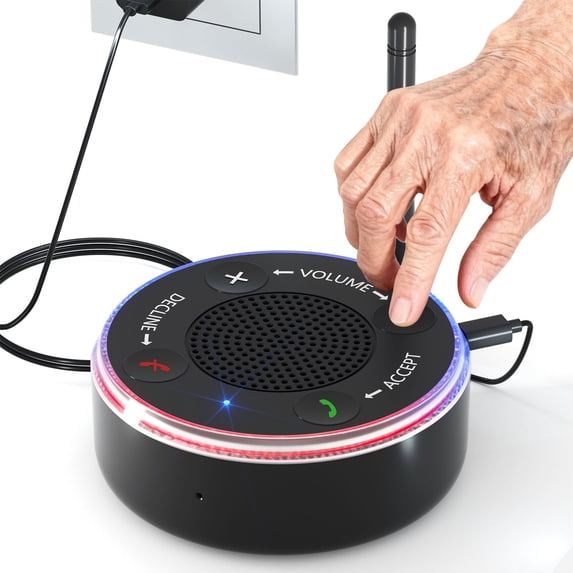 Phone Ringer Flasher JASUCHSEN, Cell Phone Ringer Amplifier, 116dB, LED Light Alerts ...