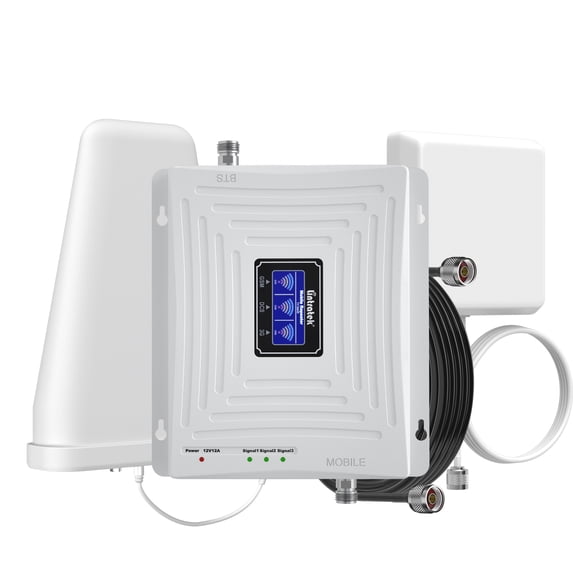 Cell Phone Signal Booster Band 2/25, 4/66, 5 Cellular Boost for Home/Office for Verizon AT&T T-Mobile 5G 4G LTE Call/Data Cell Booster Amplifier Repeater 5,000 sq.ft. FCC Approved