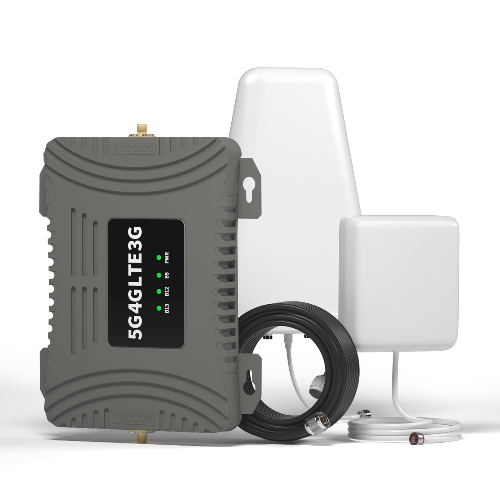 Cell Phone Signal Booster for Home Band 12/17,13,5 Cell Phone Booster for Verizon AT&T T-Mobile All U.S. Carriers 5G 4G LTE 3G Data Cell Signal Booster Extender Repeaters up to 3500 sq.ft FCC Approve