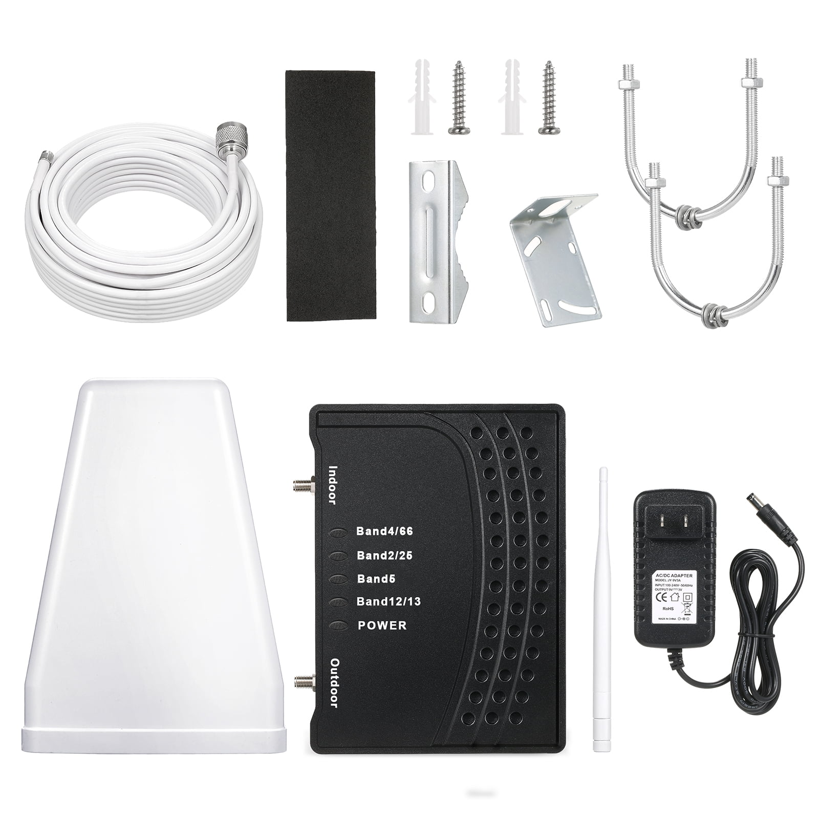 Cell Phone Signal Booster for Home Up to 2,500 Sq Ft with All US Carriers on All Band HXSDplus Cell Booster Boost 5G 4G& LTE FCC Approved