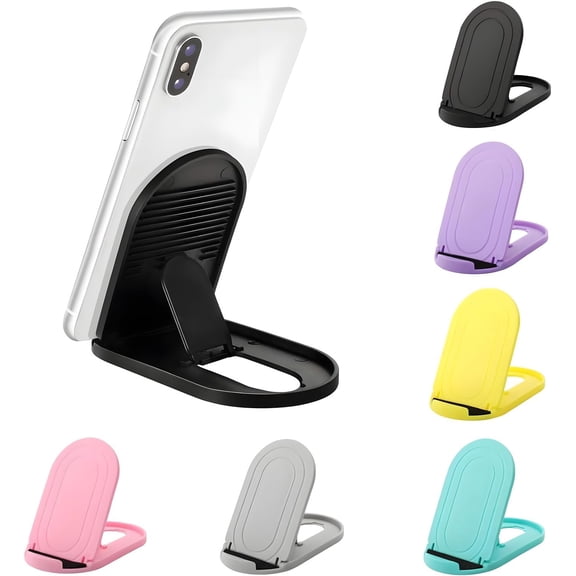 Cell Phone Stand 6Pack, Foldable Portable Desktop Cell Phone Holder, Adjustable Universal Multi-Angle Cradle Stands for iPhone 15 14 13 12 11 Pro Xs Max Xr X 8 Plus Samsung Galaxy Tablet Smart Phones