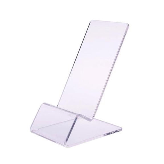 Cell Phone Stand,Acrylic Phone Holder,Transparent Acrylic Display Rack,Durable Desktop Phone Holders Compatible with All Mobile Phones,Office Accessories,Clear(3.94x2.76x2.28")(Clear)