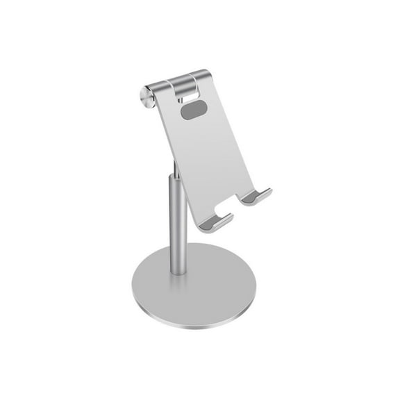 Cell Phone Stand, Adjustable Phone Stand for Desk, Thick Case Friendly Phone Holder Stand, Taller iPhone Stand Compatible with All Mobile Phone, iPhone 14, iPad, Tablet 4-10'' Desk Accessories Silver
