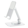 thumbnail image 1 of Cell Phone Stand Adjustable，Swivel Phone Stand with 360 Rotating Base,Aluminum Foldable Desktop Holder Compatible Compatible with All Models of Mobile Phones, ipads, Tablets (4-11 Inches), 1 of 1