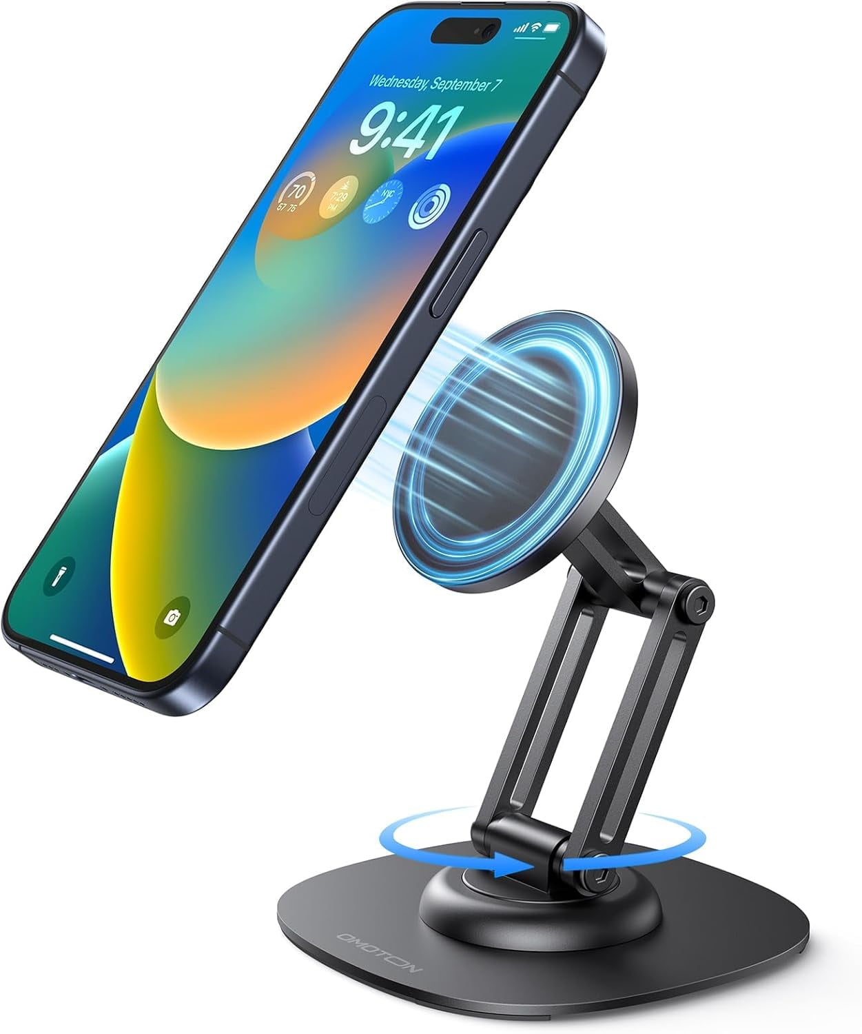 Cell Phone Stand Amplifier, Desktop Mobile Phone Holder, Universal Portable Wood Cellphone Dock on Desk Bamboo Bed Stand Mount Cradle for Phone Under 5.5 Inches