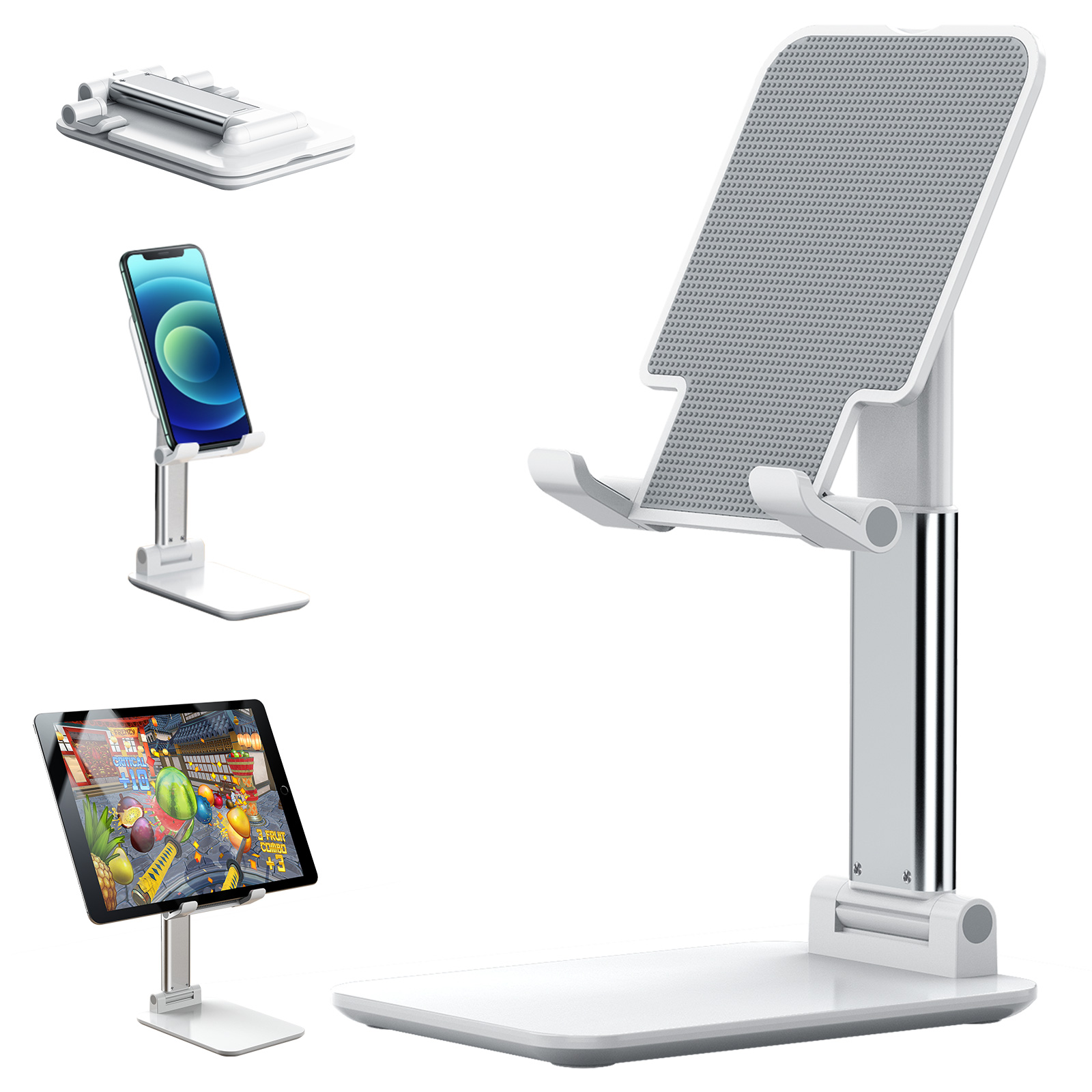 Cell Phone Desk Stand Holder Aluminum Desktop Solid Portable Universal Desk Stand for All