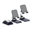 thumbnail image 1 of Cell Phone Stand for Desk - Foldable and Height Adjustable Phone Holder with Weighted Metal Base for 4-8 in Devices, 1 of 8