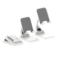thumbnail image 1 of Cell Phone Stand for Desk - Foldable and Height Adjustable Phone Holder with Weighted Metal Base for 4-8 in Devices, 1 of 9
