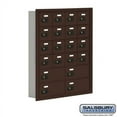 thumbnail image 1 of Cell Phone Storage Locker - 6 Door High Unit (5 Inch Deep Compartments) - 16 A Doors and 4 B Doors - Bronze - Recessed M, 1 of 1