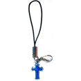 thumbnail image 1 of Solid Rock Jewelry 760415 Cell Phone Strap Blue Cross, 1 of 1