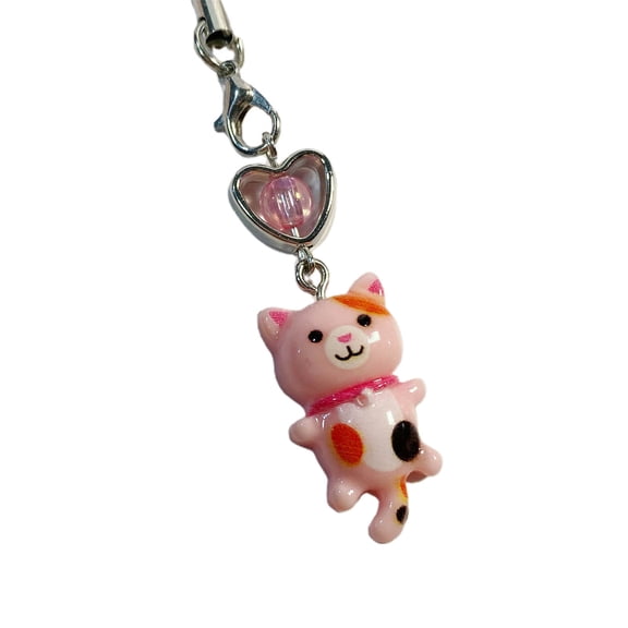 Cell Phone Strap Keychain Heart Pendant Phone Lanyard Anti Lost Keyring Jewelry Handbag Backpack Accessories