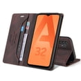 thumbnail image 1 of Cell Phone Wallet Case For Samsung Galaxy A32 5G,RFID Blocking Card Cash Pocket Kickstand Flip PU Leather Shockproof Protective Phone Cover For Samsung Galaxy A32 5G,Brown, 1 of 12
