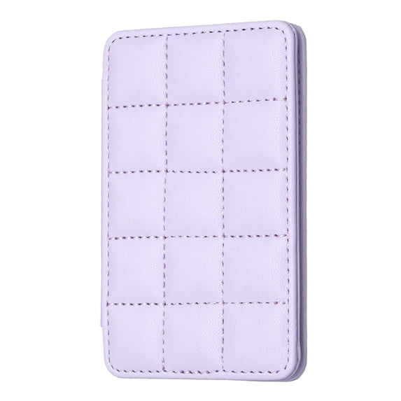 Cell Phone Wallet Credit Card Holder for Back of Phone Pocket Adhesive Sticker Card Pouch Sleeve for iPhone/Samsung Galaxy/Moto/Google/Android and Most Smartphones, Purple