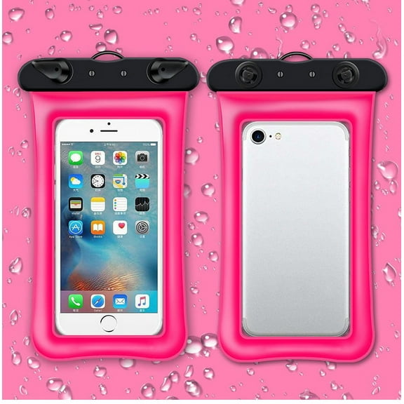 Cell Phone Waterproof Bag, iPhone 15 14 13 12 Pro Max Waterproof Case, IPX8 Cell Phone Dry Bag, Beach Cruise Essentials 2 Piece Set - 8.3".