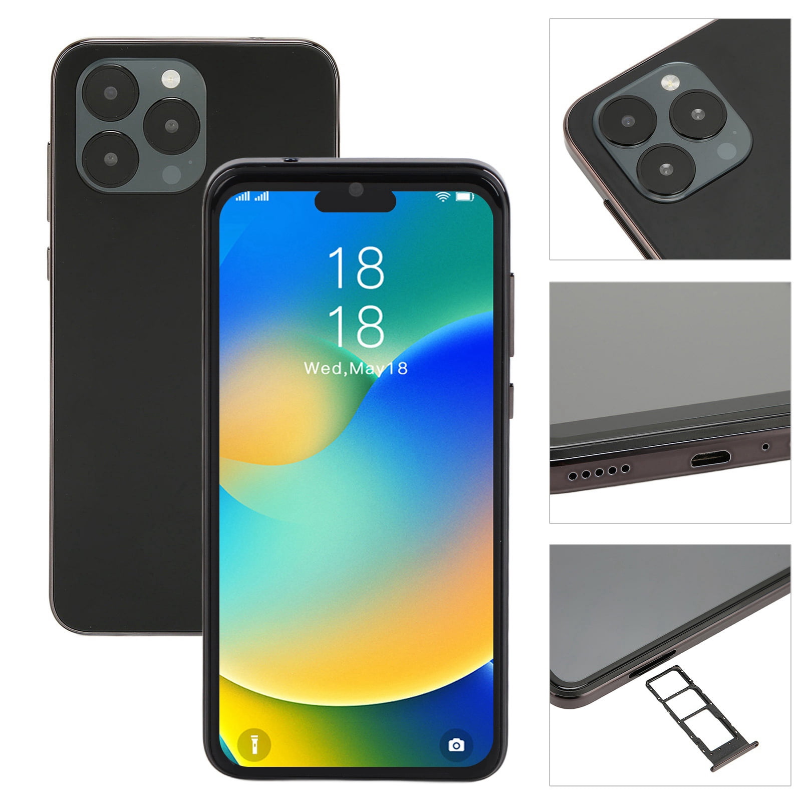Cell Phones,Celulares Desbloqueados Baratos,Unlocked Smartphone For  10.1 6.1in 2GB RAM 32GB ROM Mobile Phone 3G Network 100-240V