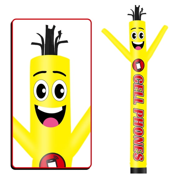 Cell Phones Inflatable Tube Man Wacky Wavy Dancing Guy for Outdoor Decoration Advertising Business Promotion (Blower Not Included)