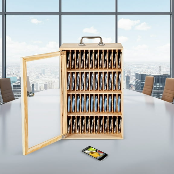 Cell Phones Storage Cabinet, Storage Cabinet for Cell Phones, Cell Phone Holder 48 Phone Slots for Public Places Such as Schools, Offices, Gyms