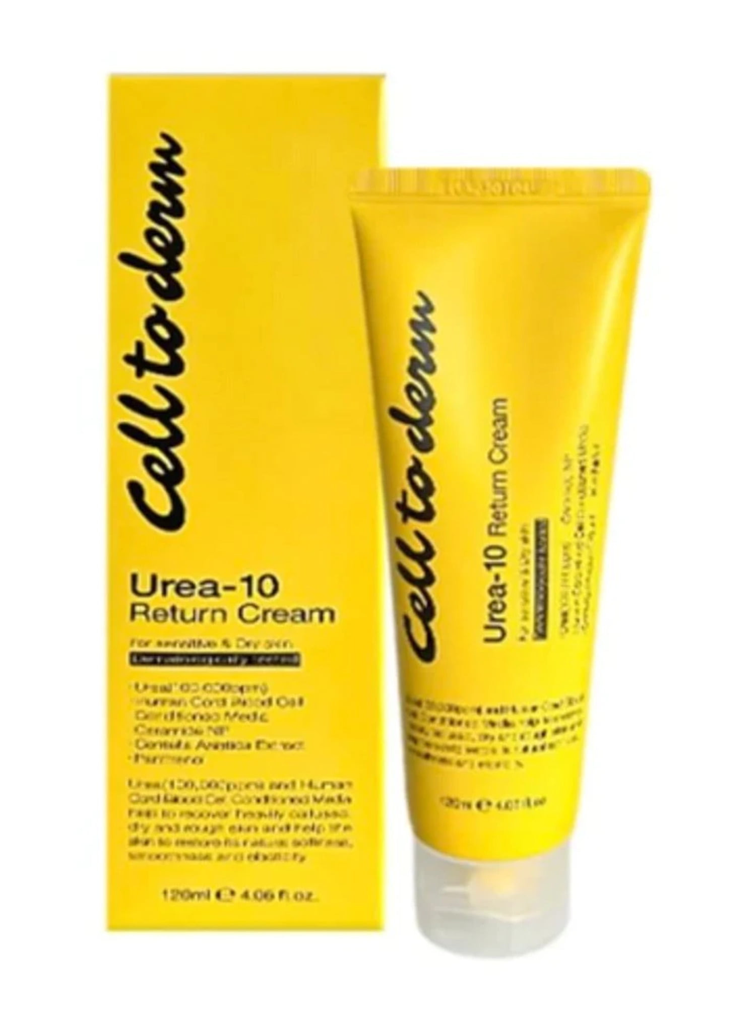 Cell To DermUrea 10, Return Cream/Stem Cells, Wound Healing and