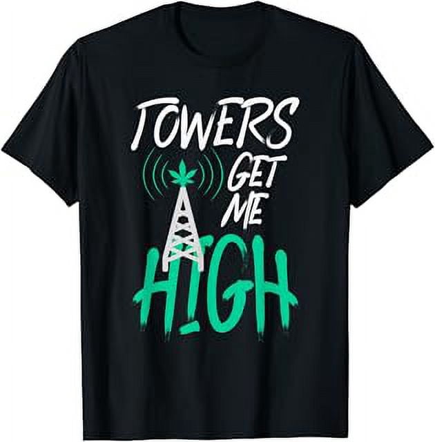 Calltower Merch Cell Tower climber - Antenna Climbing Tech Telecommunication T-Shirt ...