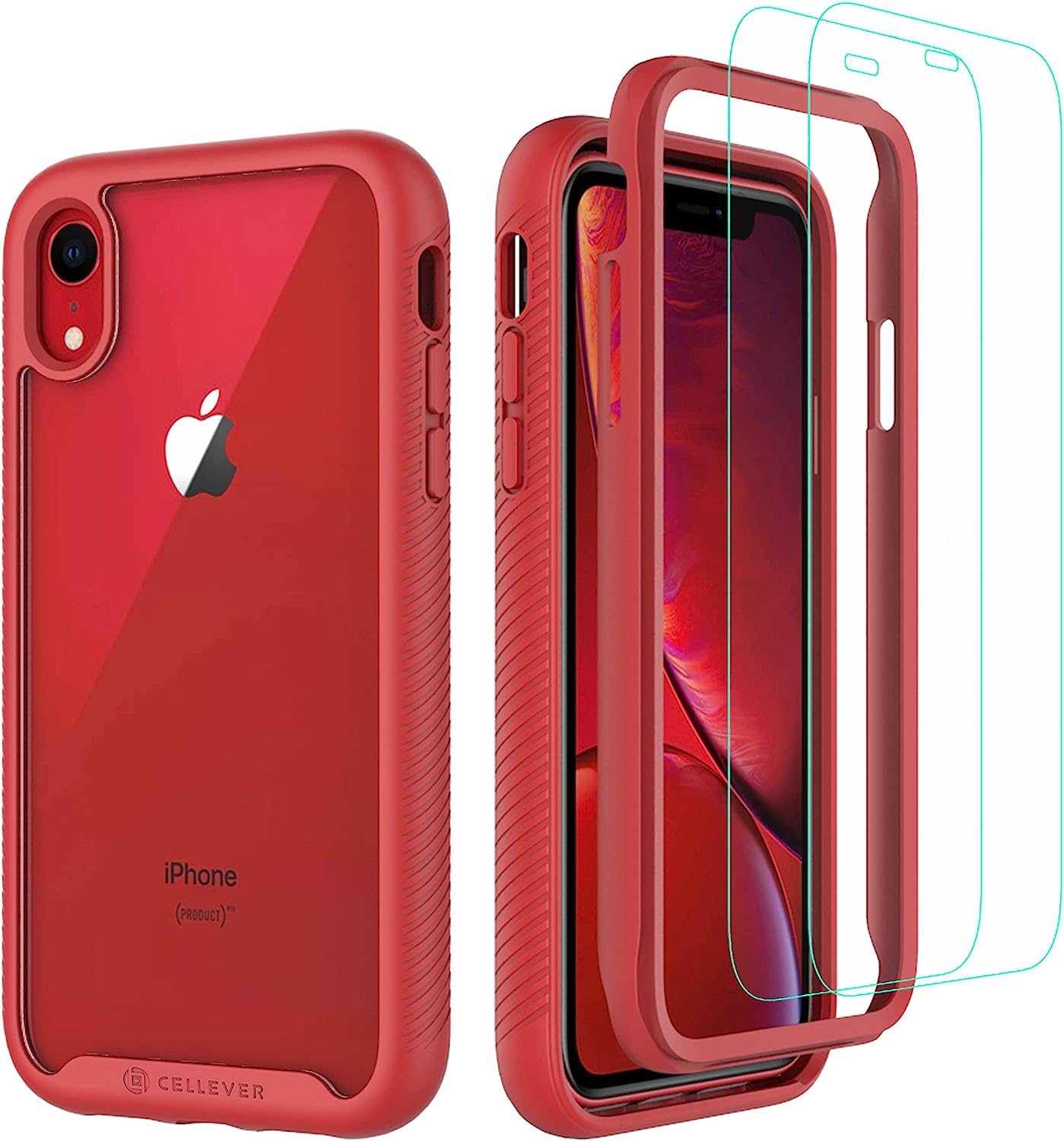 ULAK iPhone XR Case, Stylish Heavy Duty Hybrid Hard PC Back Cover and