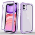 thumbnail image 1 of CellEver Compatible with iPhone 11 Case, Clear Full Body Heavy Duty Protection Shockproof Rugged Transparent Cover with Built-in Clear Screen Protector - Light Purple, 1 of 7