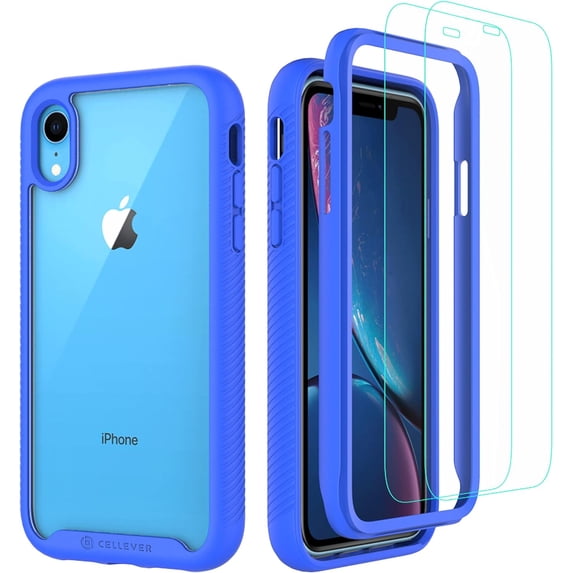 CellEver Full Body Bumper Cell Phone Case for Apple iPhone XR, Blue